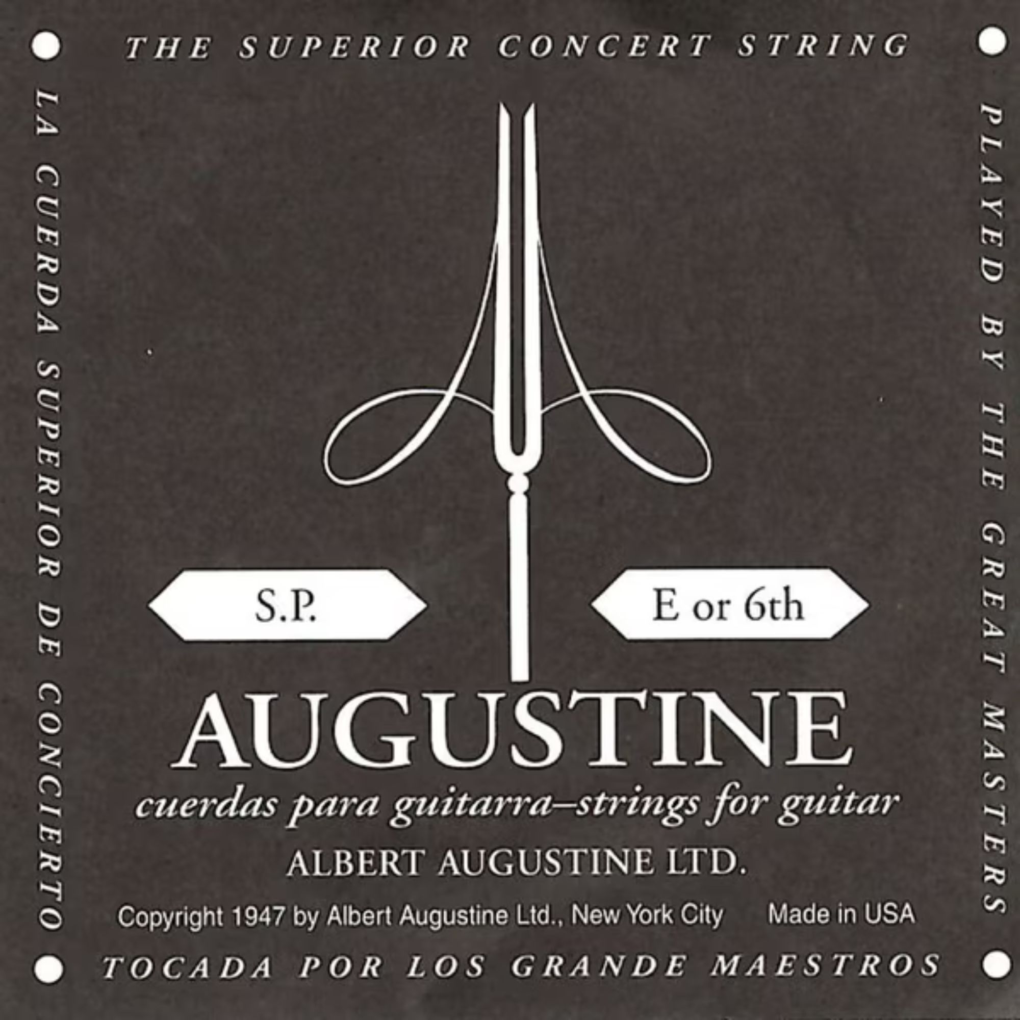 AUGUSTINE BLACK 6th (バラ弦)