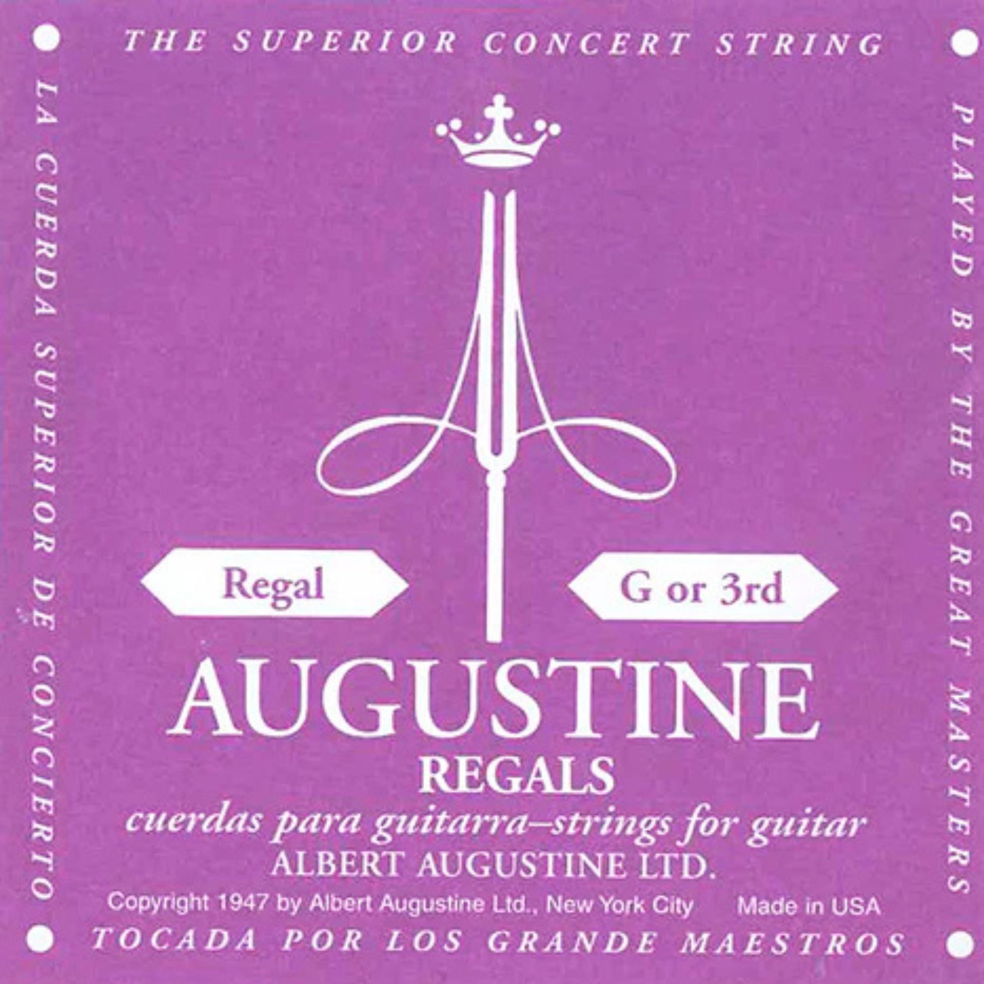 AUGUSTINE REGAL 3rd (バラ弦)