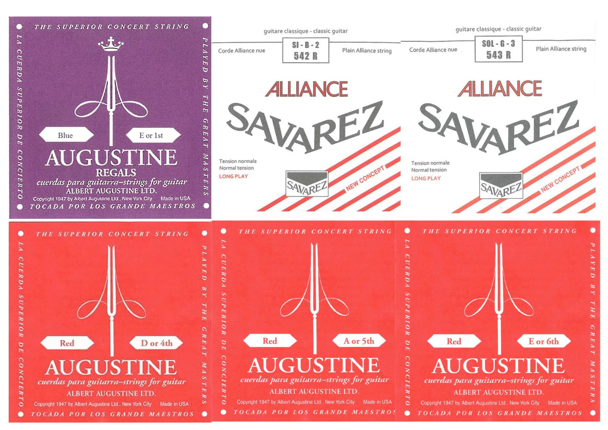 AUGUSTINE REGAL & RED + SAVAREZ ALLIANCE SET 【複合セット】