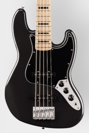 Squier by Fender Affinity Series Active Jazz Bass V (5弦) (Metallic Black)