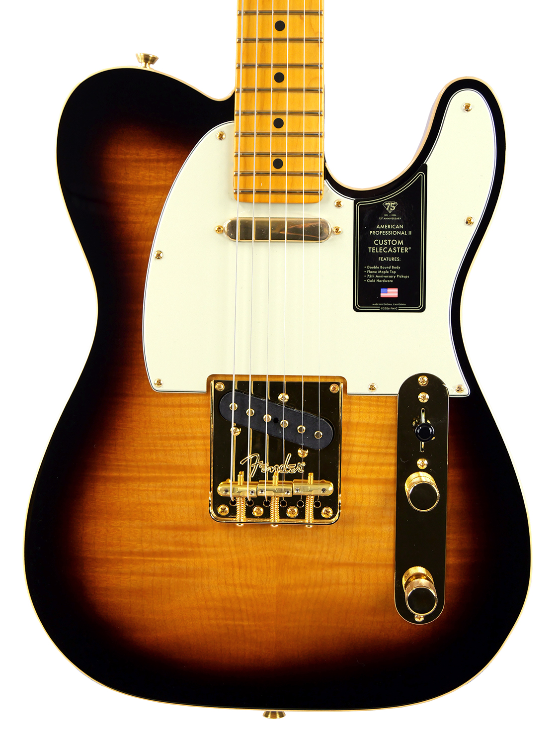 Fender 75th Anniversary American Professional II Custom Telecaster  (2-Color Sunburst)