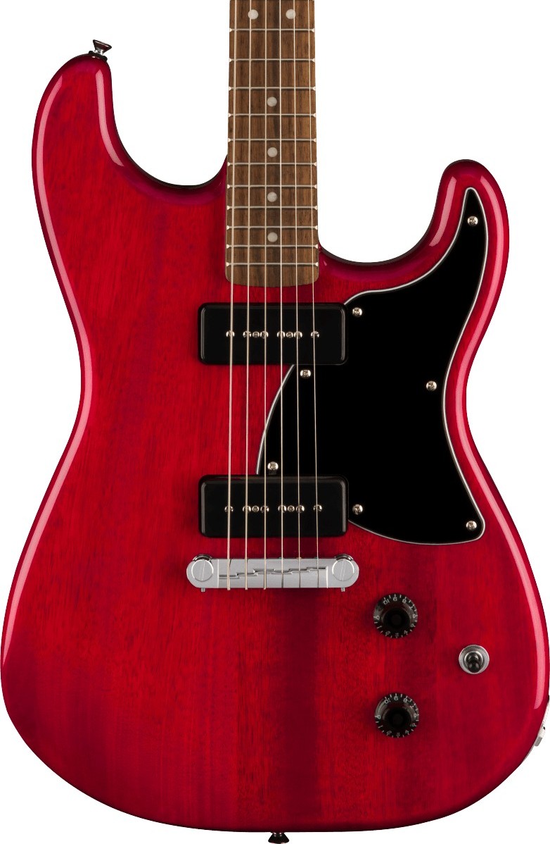 Squier by Fender Paranormal Strat-O-Sonic (Crimson Red Transparent)