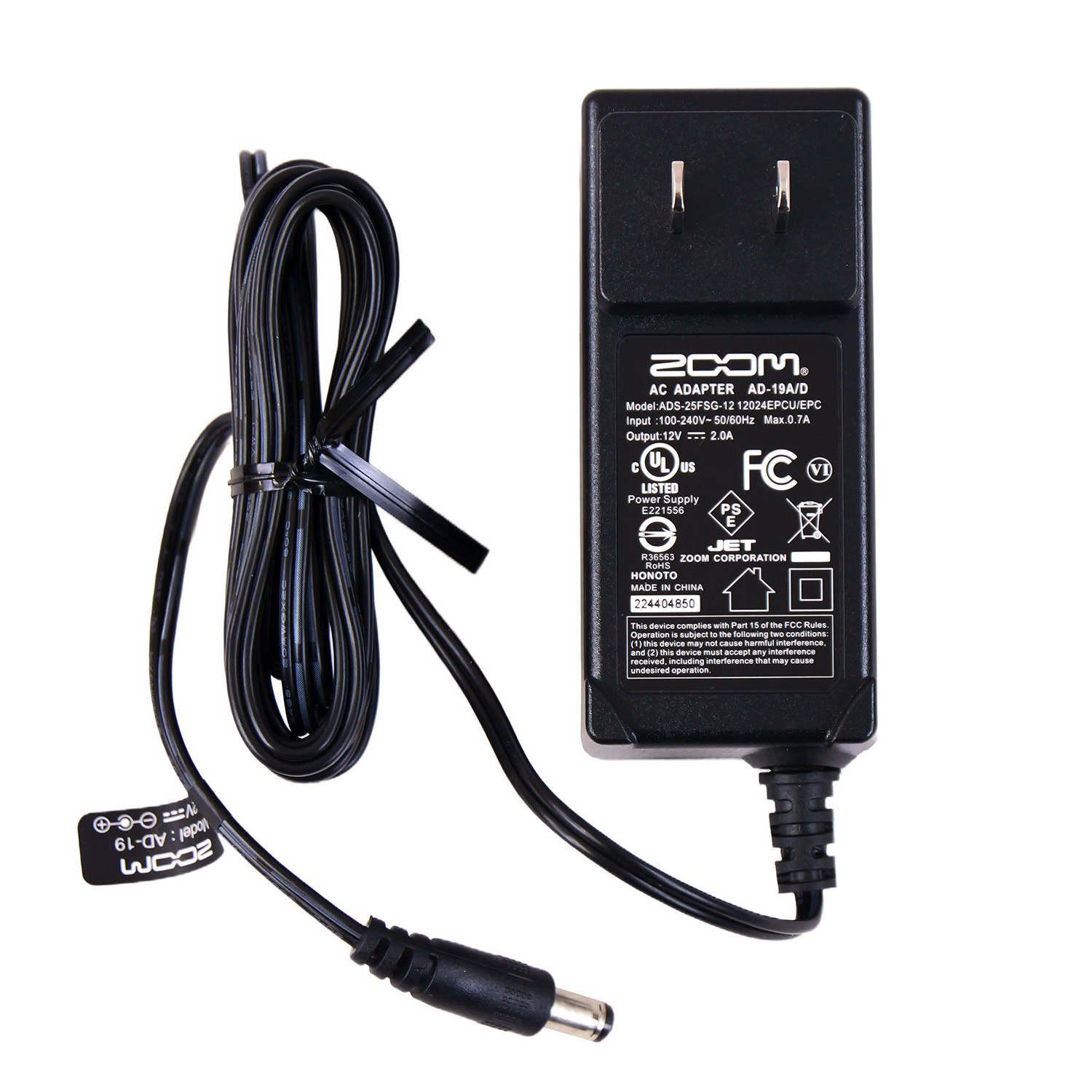 ZOOM AD-19 DC12V ACアダプター