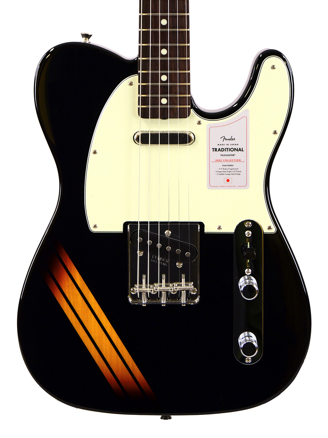 Fender Made in Japan Traditional 2025 Collection, 60s Telecaster Rosewood Fingerboard (Black/3TS)