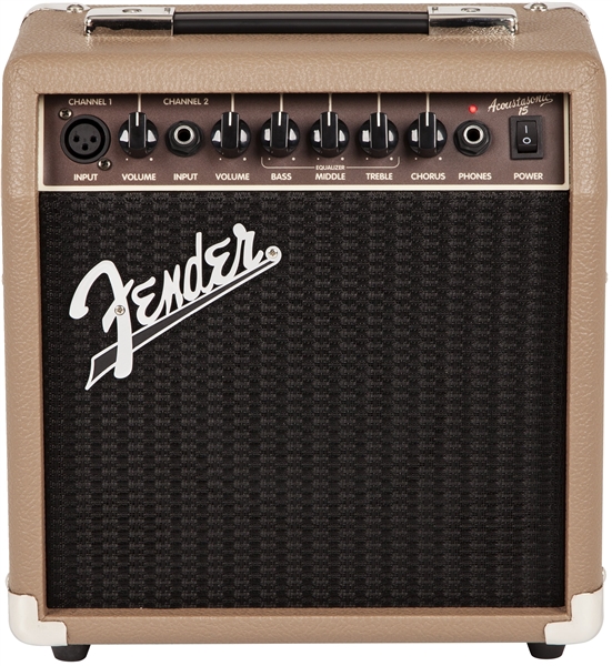Fender Acoustasonic 15 (エレアコ/ ボーカルマイク 用アンプ)