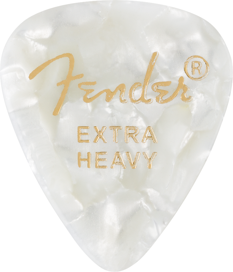 Fender ピック 351 White MOTO Extra Heavy (12PK)