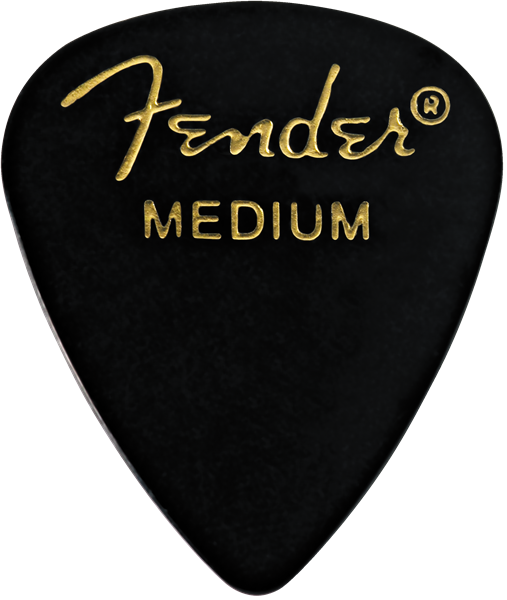 Fender ピック 351 Black Medium (12PK)