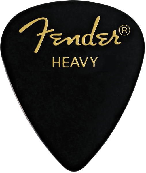 Fender ピック 351 Black Heavy (12PK)