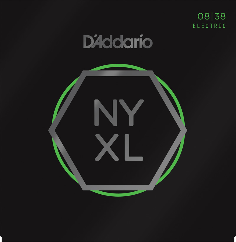 D'Addario NYXL0838 Nickel Wound, Extra Super Light (8-38)