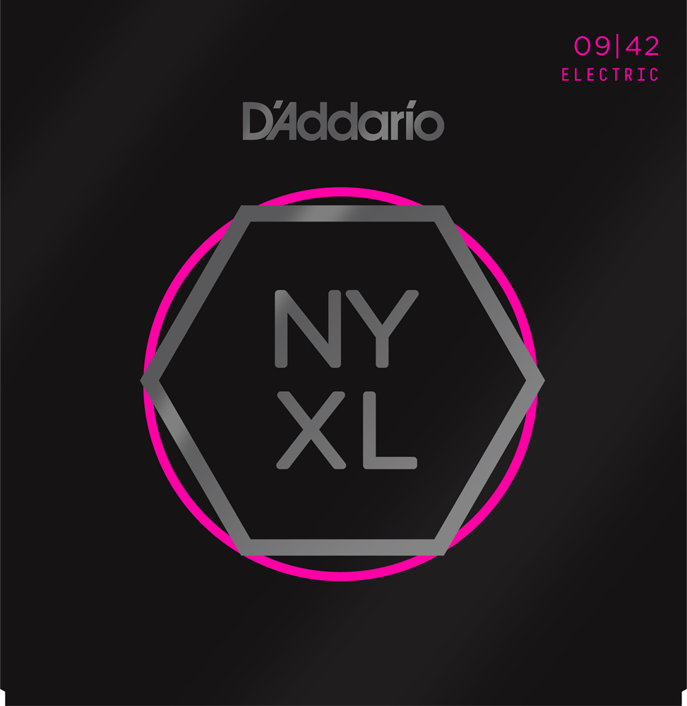 D'Addario NYXL0942 Nickel Wound, Super Light (9-42)