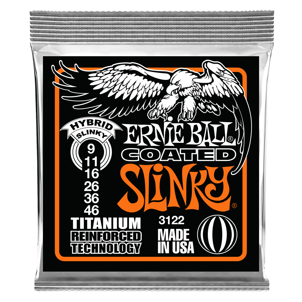 Ernie Ball 3122 Hybrid Coated Slinky (9-46)