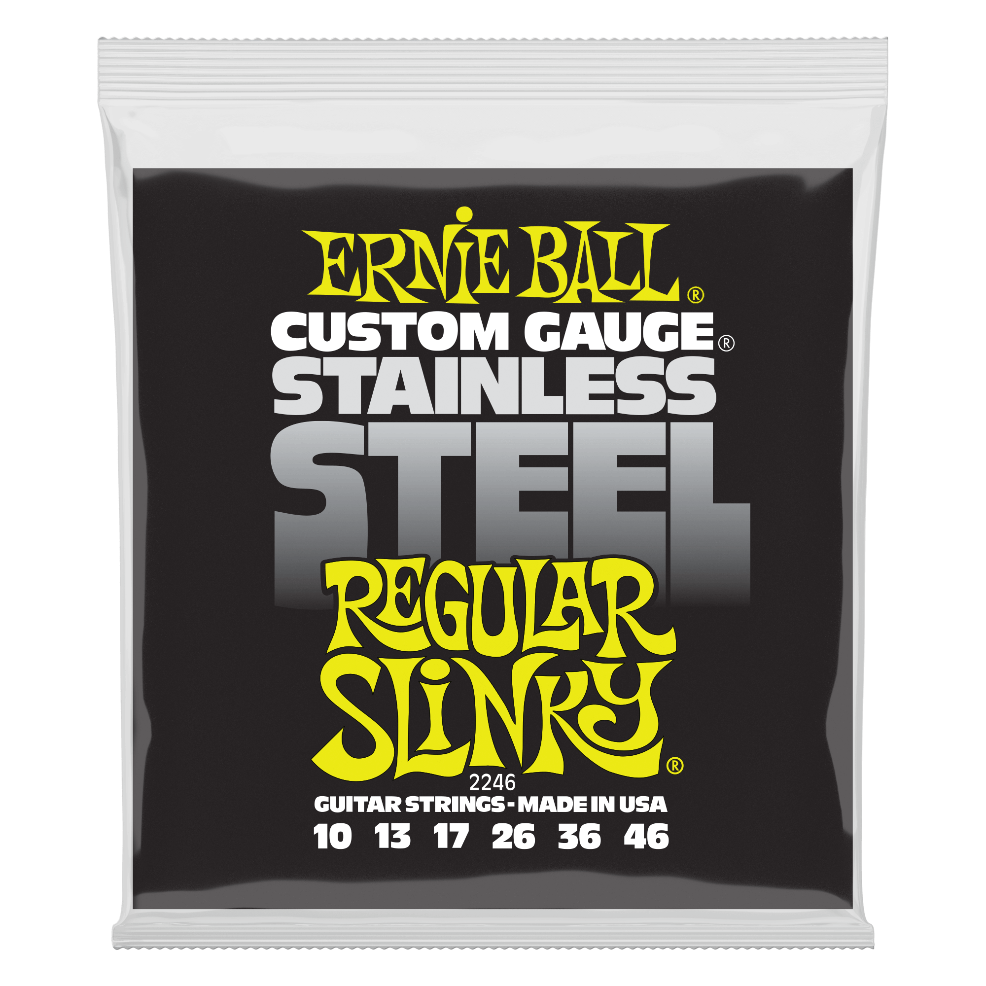 Ernie Ball 2246 Regular Stainless Steel Slinky (10-46)