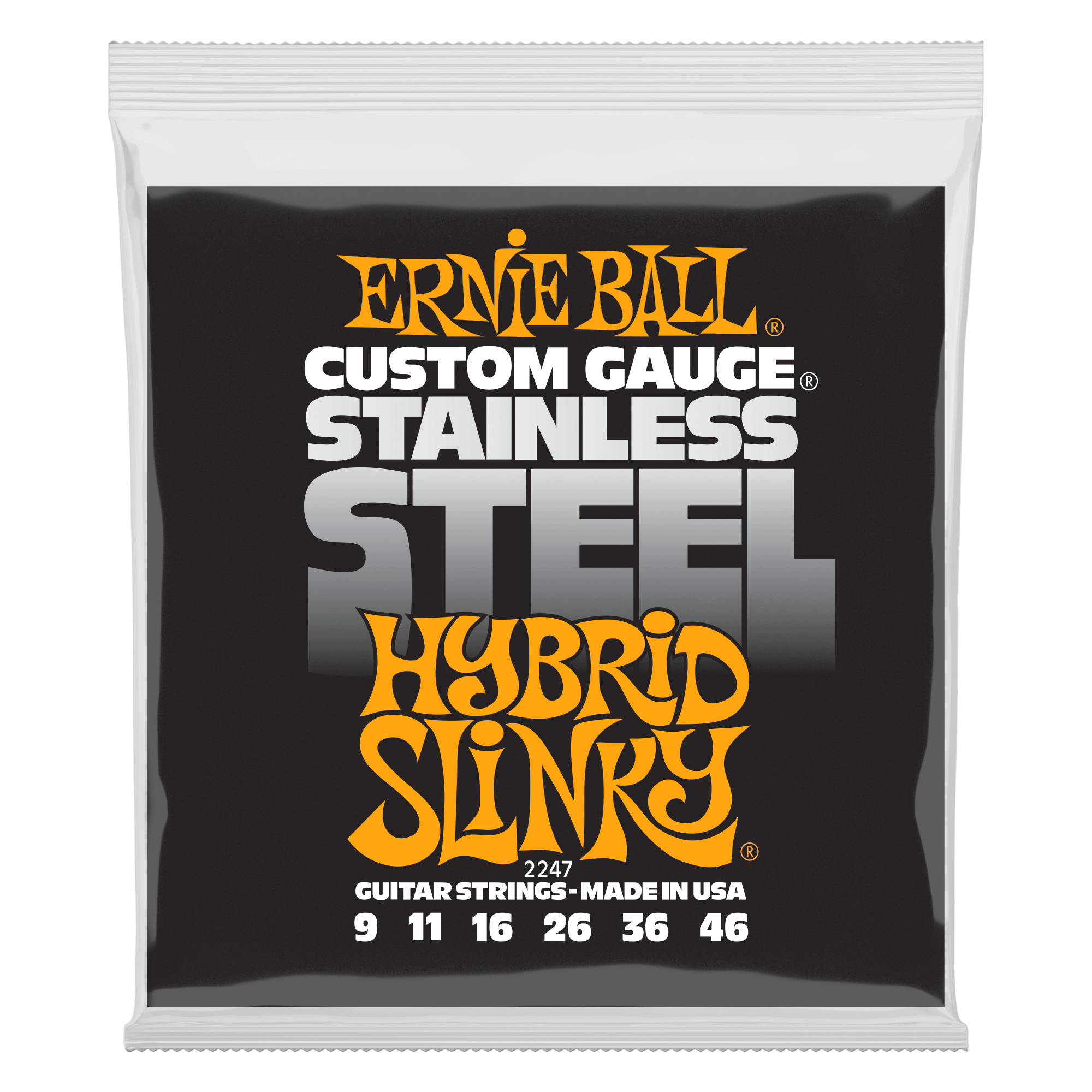 Ernie Ball 2247 Hybrid Stainless Steel Slinky (9-46)