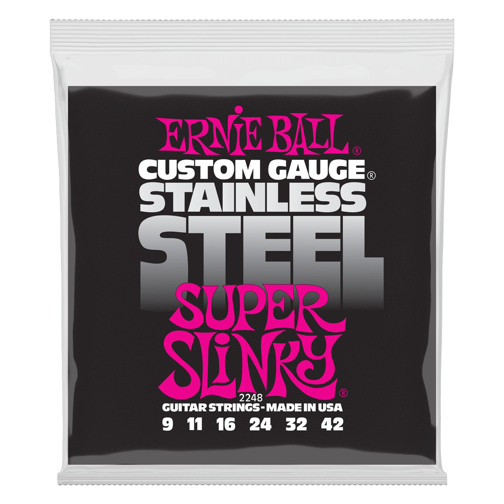 Ernie Ball 2248 Super Stainless Steel Slinky (9-42)