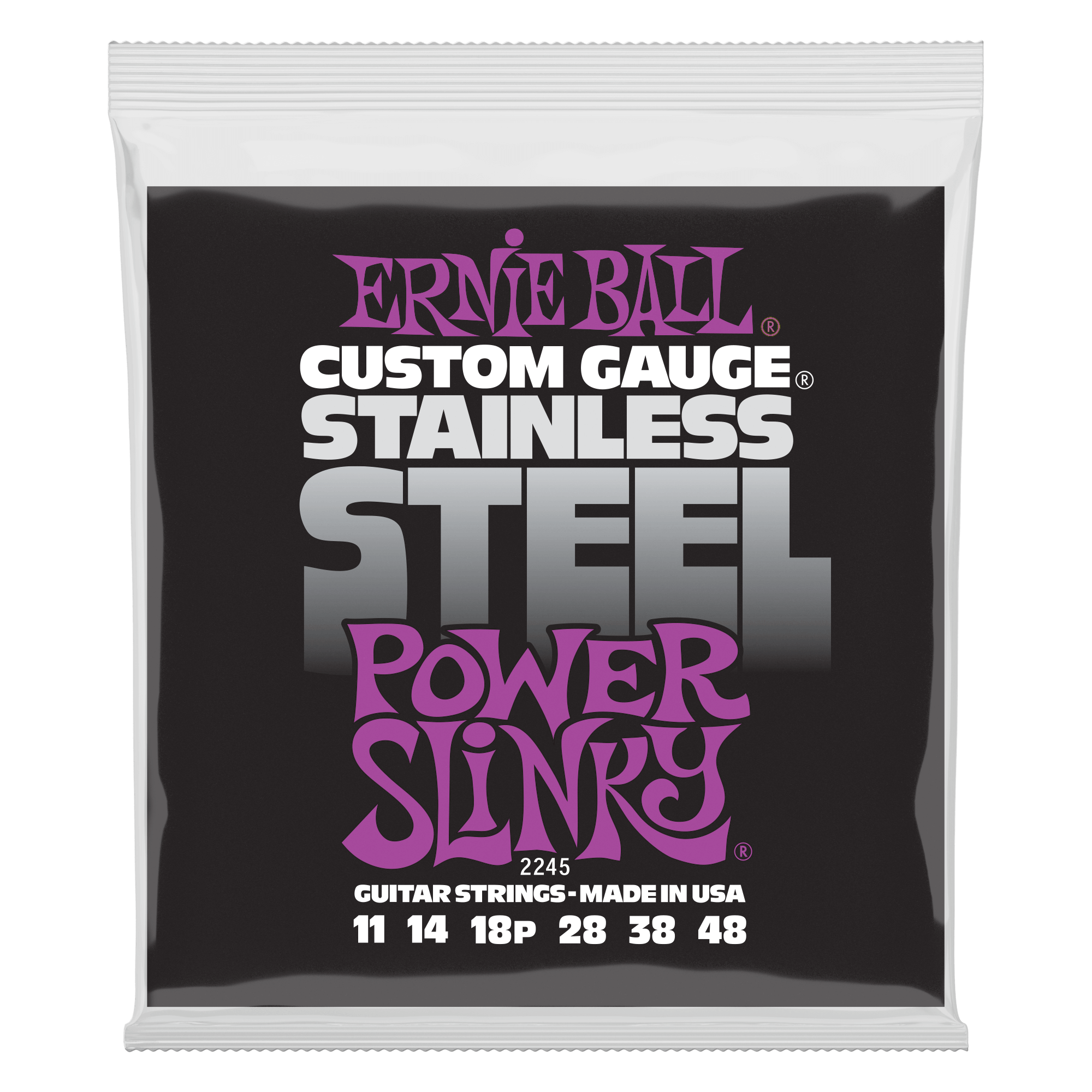 Ernie Ball 2245 Power Stainless Steel Slinky (11-48)