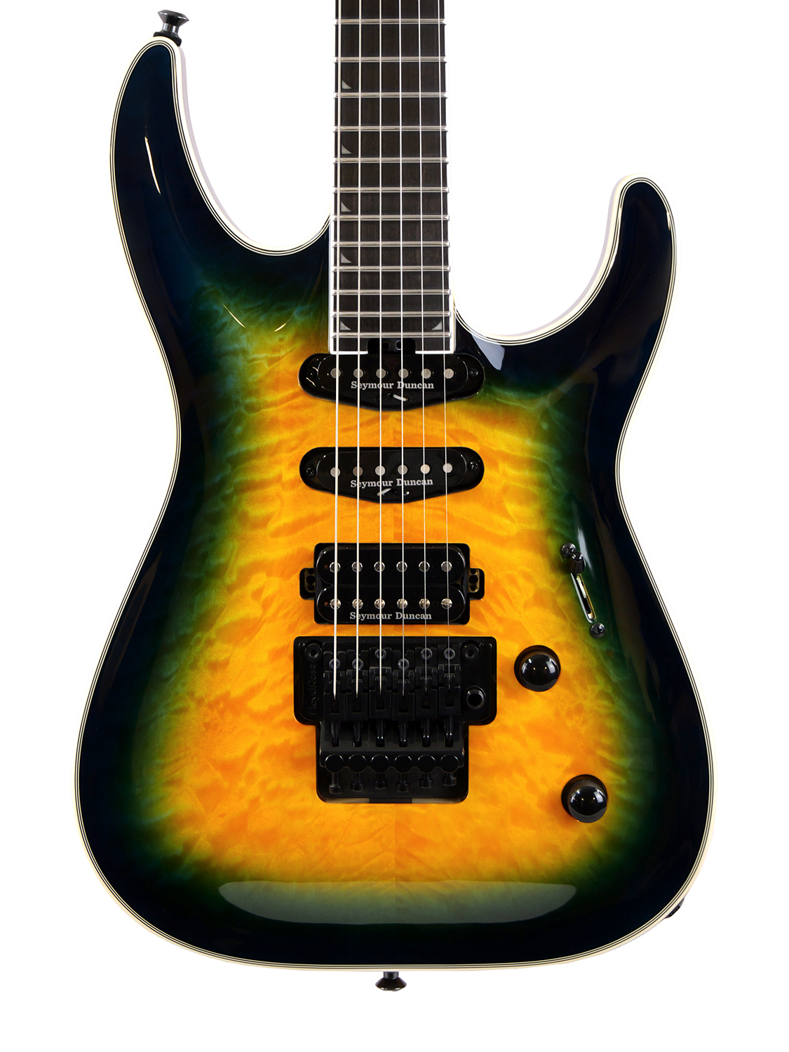 Jackson Pro Plus Series Soloist SLA3Q (Amber Blue Burst)