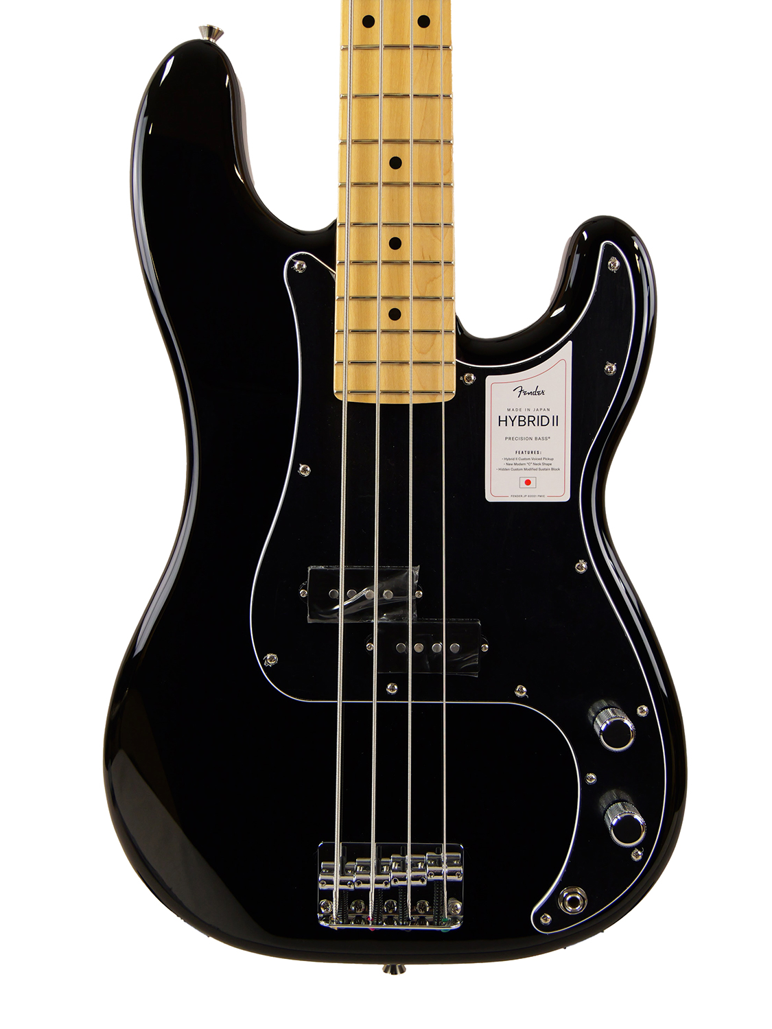 Fender Made in Japan Hybrid II Precision Bass (Black)