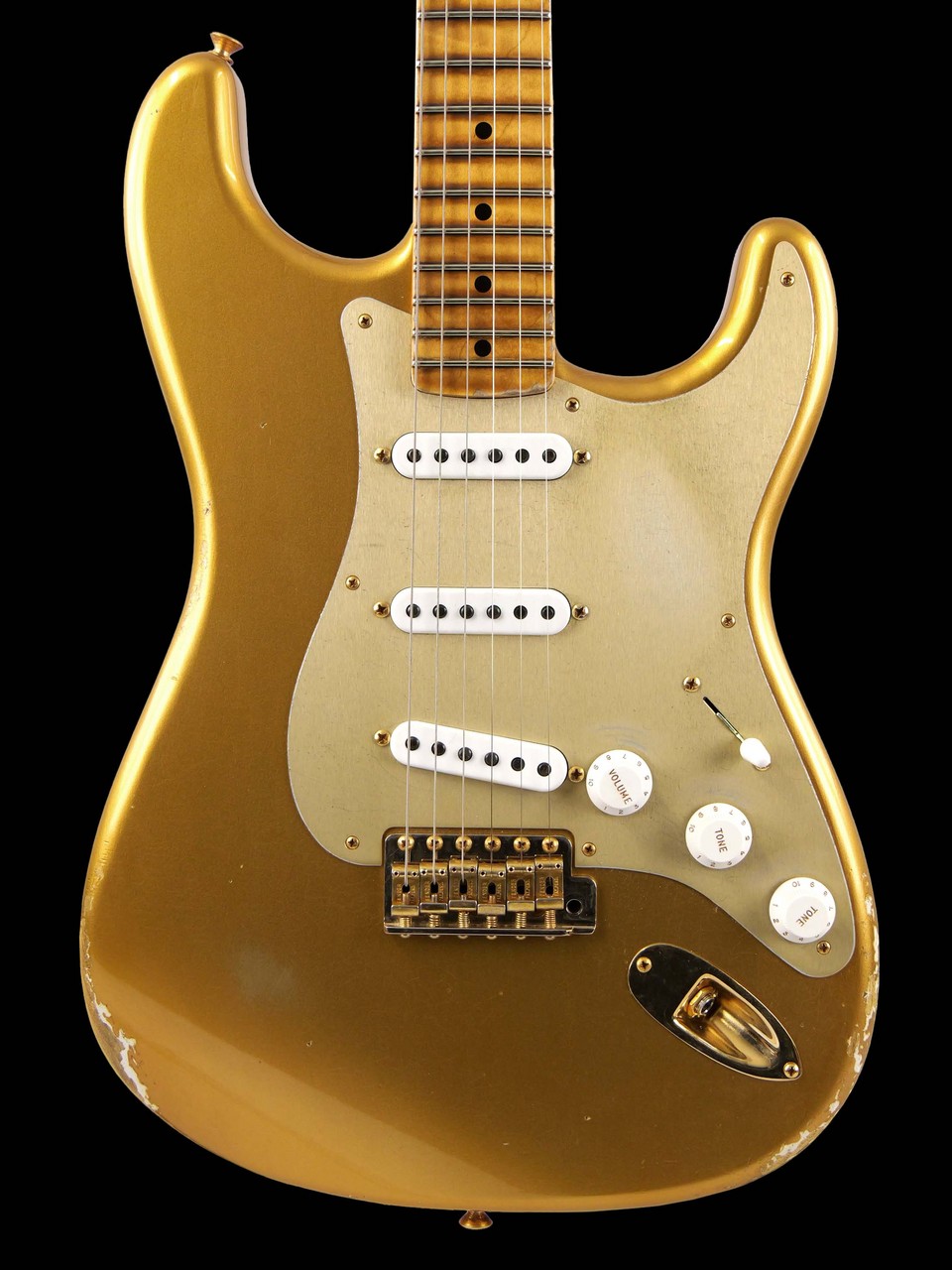 Fender Custom Shop Limited Edition '55 Bone Tone Stratocaster Relic Aged HLE Gold with Gold Hardware 2024年製【USED】