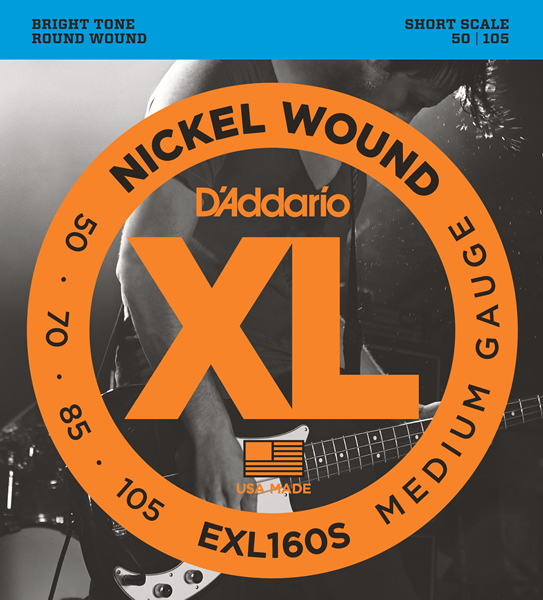 D'Addario EXL160S Short Scale (50-105)
