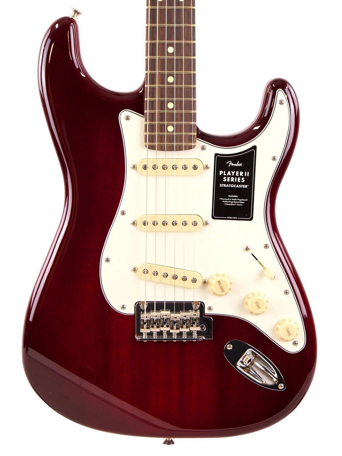 Fender Player II Stratocaster（Transparent Cherry Burst）(Chambered)
