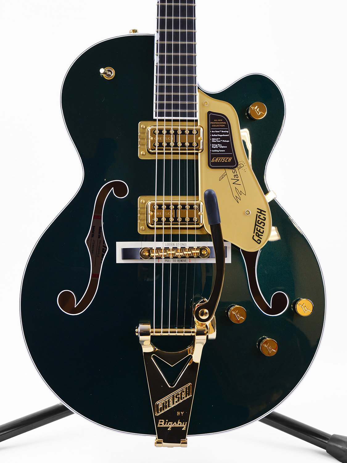 ☆Gretschセール実施中☆ Gretsch Nashville Hollow Body with String-Thru Bigsby? and Gold Hardware, Ebony Fingerboard (Cadillac Green)